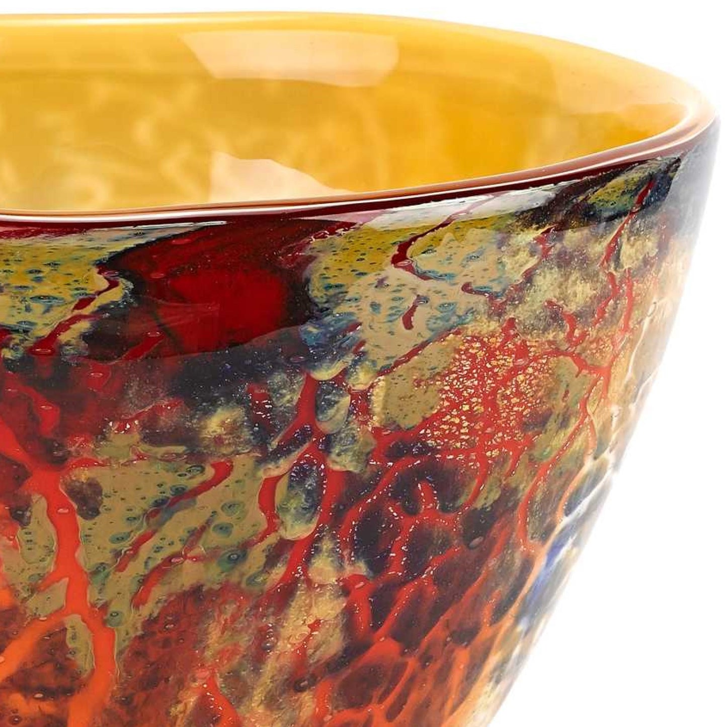Mouth Blown Art Glass Centerpiece
