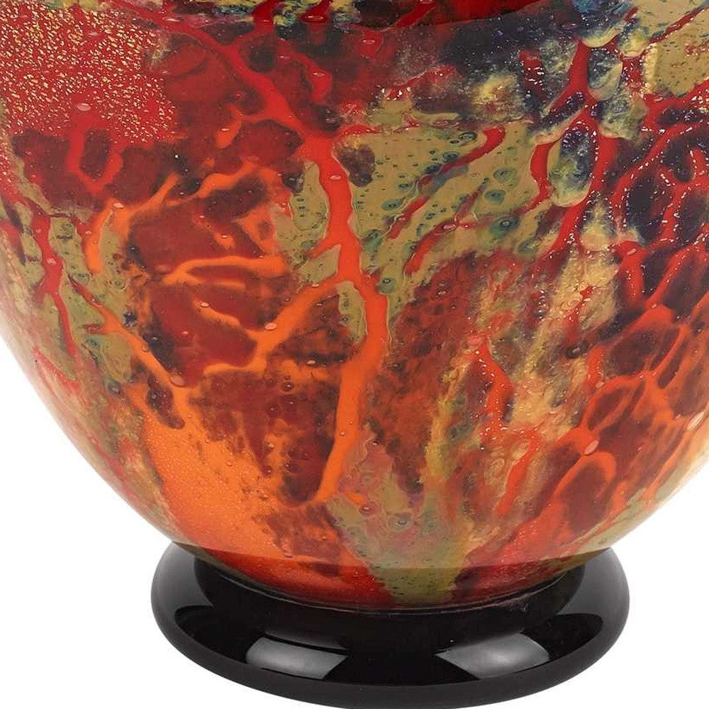 Mouth Blown Art Glass Centerpiece
