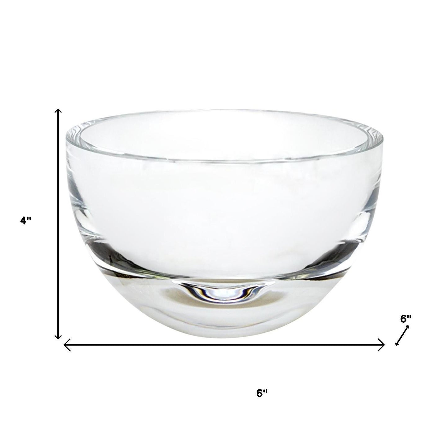 Clear Crystal Candy or Nut Bowl