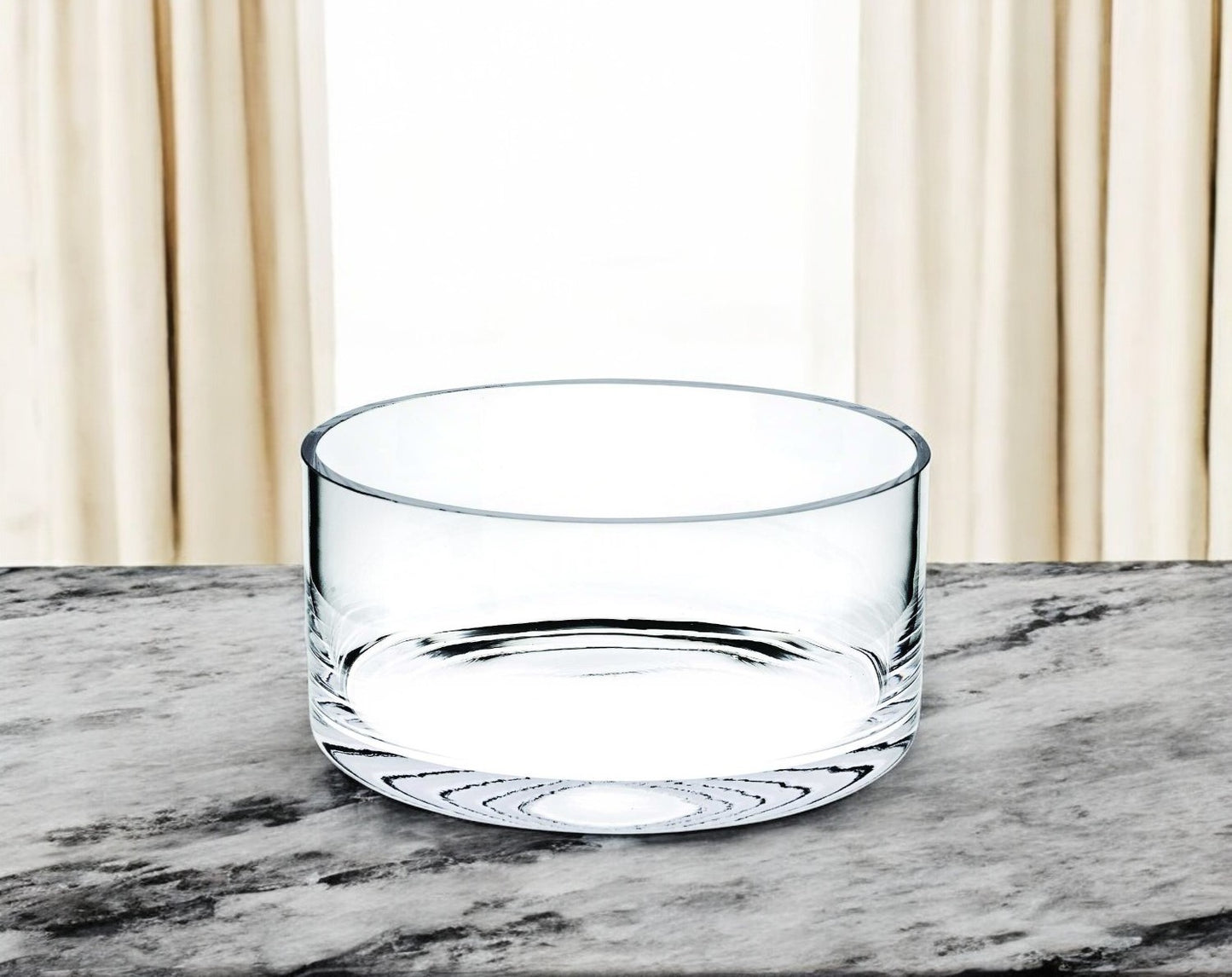 Crystal Round Serving Bowl