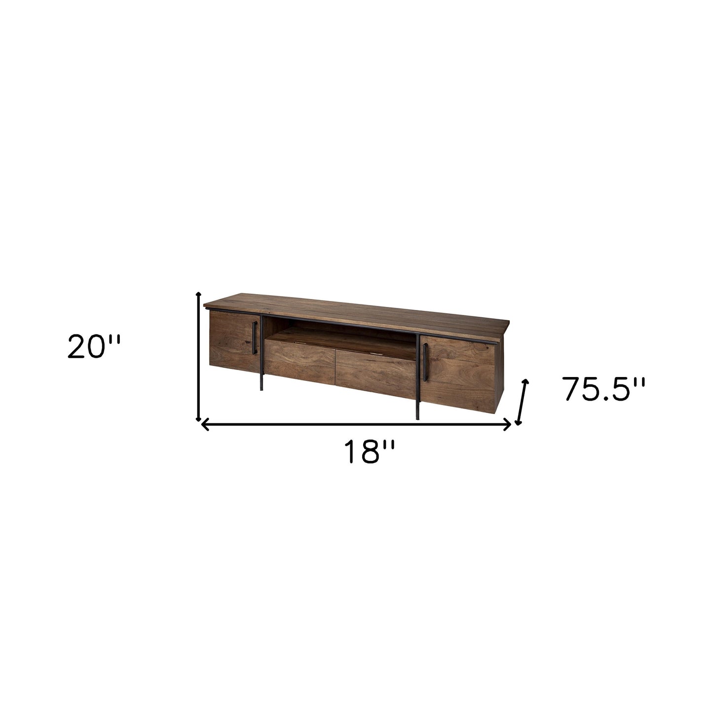 Clifton Solid Wood Media Console