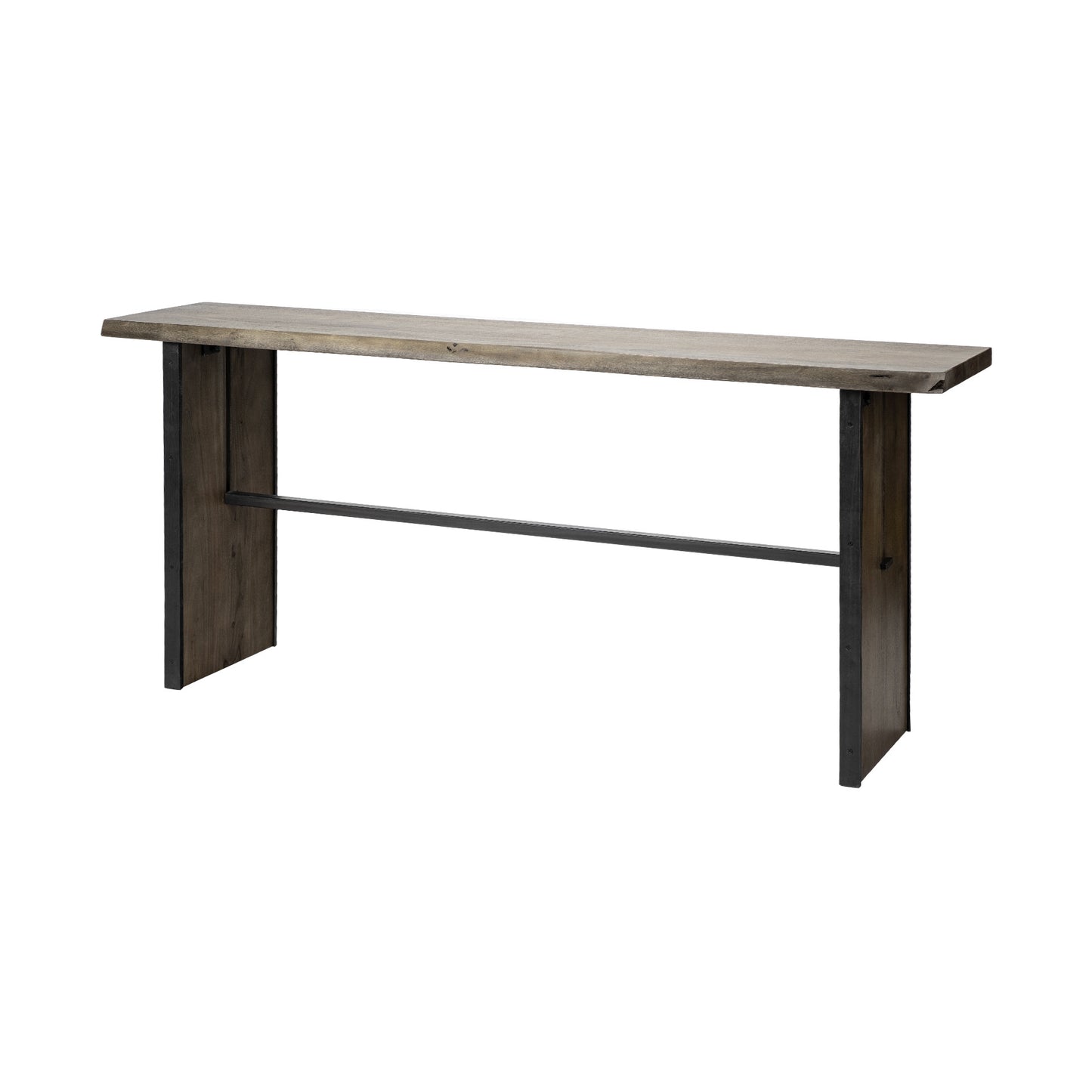 Brown Solid Wood Console Table