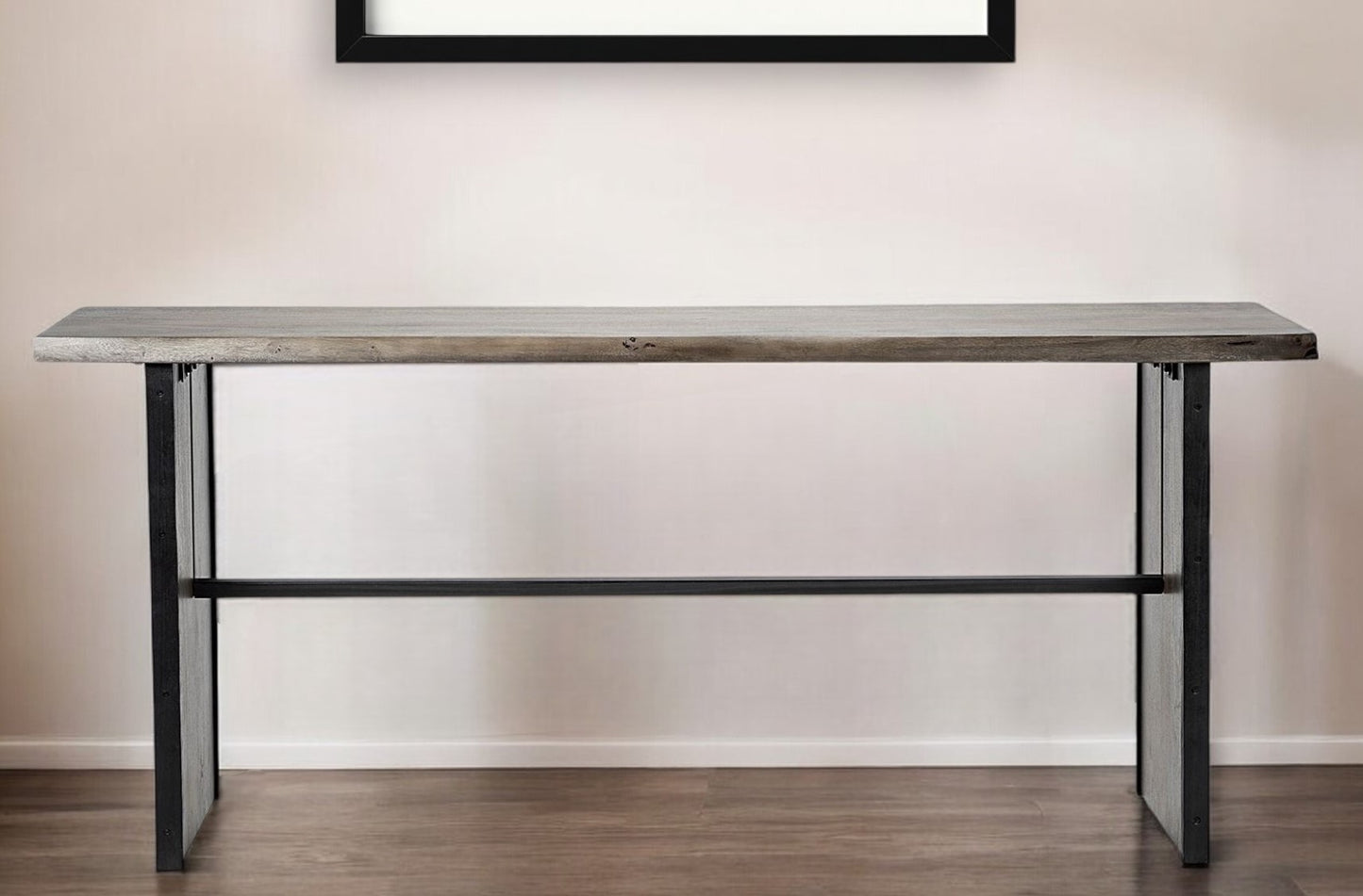 Brown Solid Wood Console Table