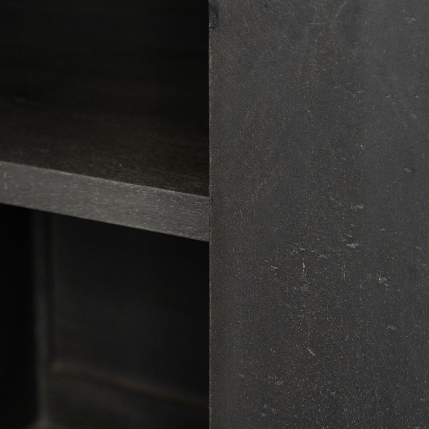 Black & Gray Solid Wood Sideboard