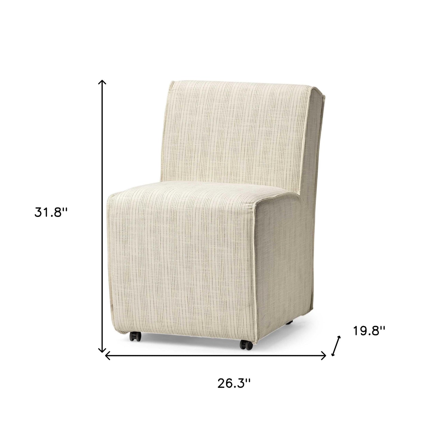 Cream Fabric Dining Chair - Set of 2