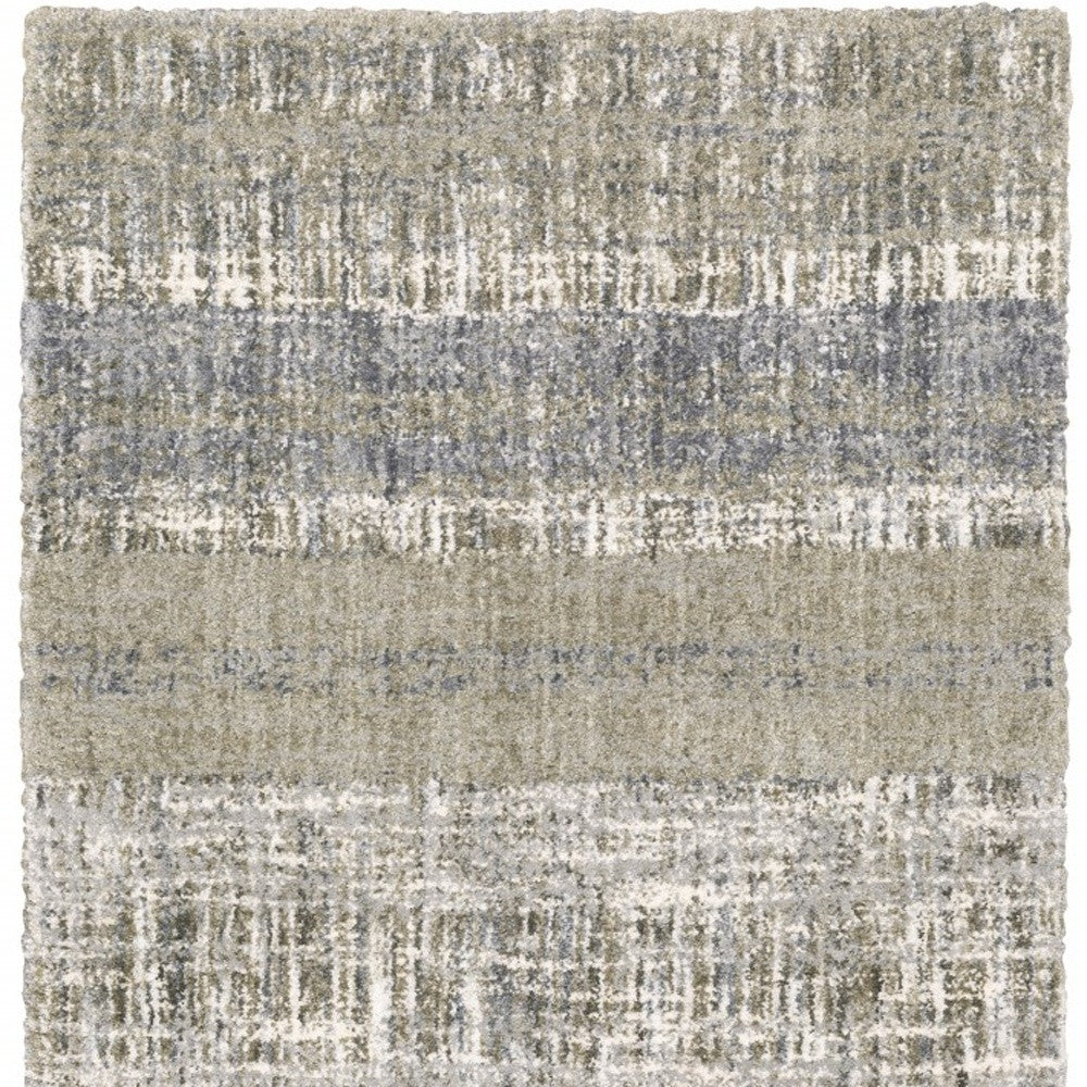 7 x 9 Grey & Ivory Lines Rug
