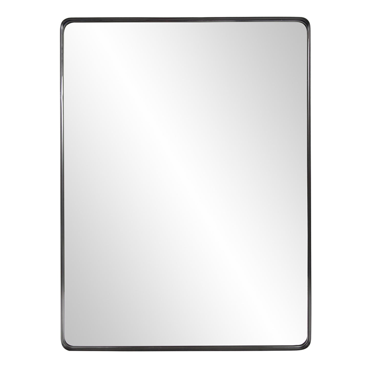 Black Metal Framed Accent Mirror