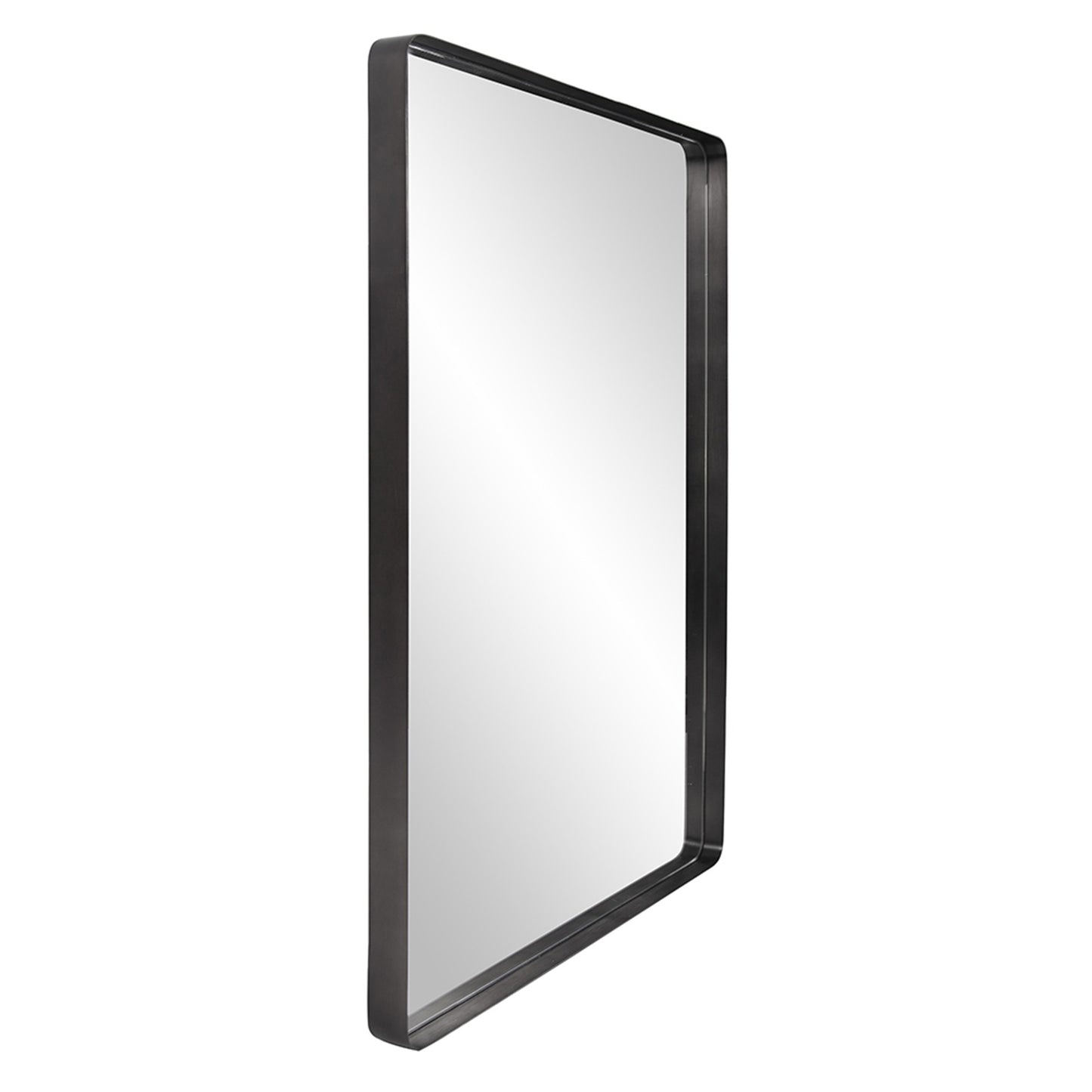 Black Metal Framed Accent Mirror