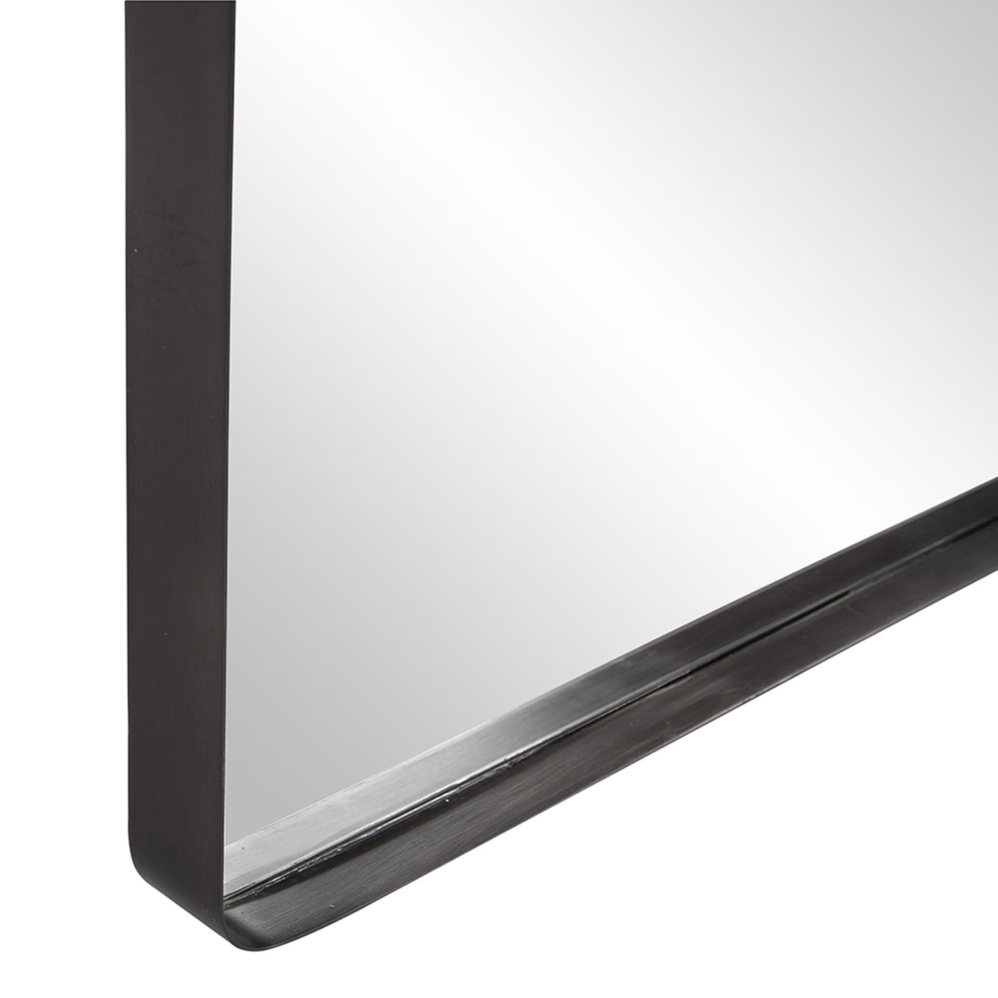 Black Metal Framed Accent Mirror