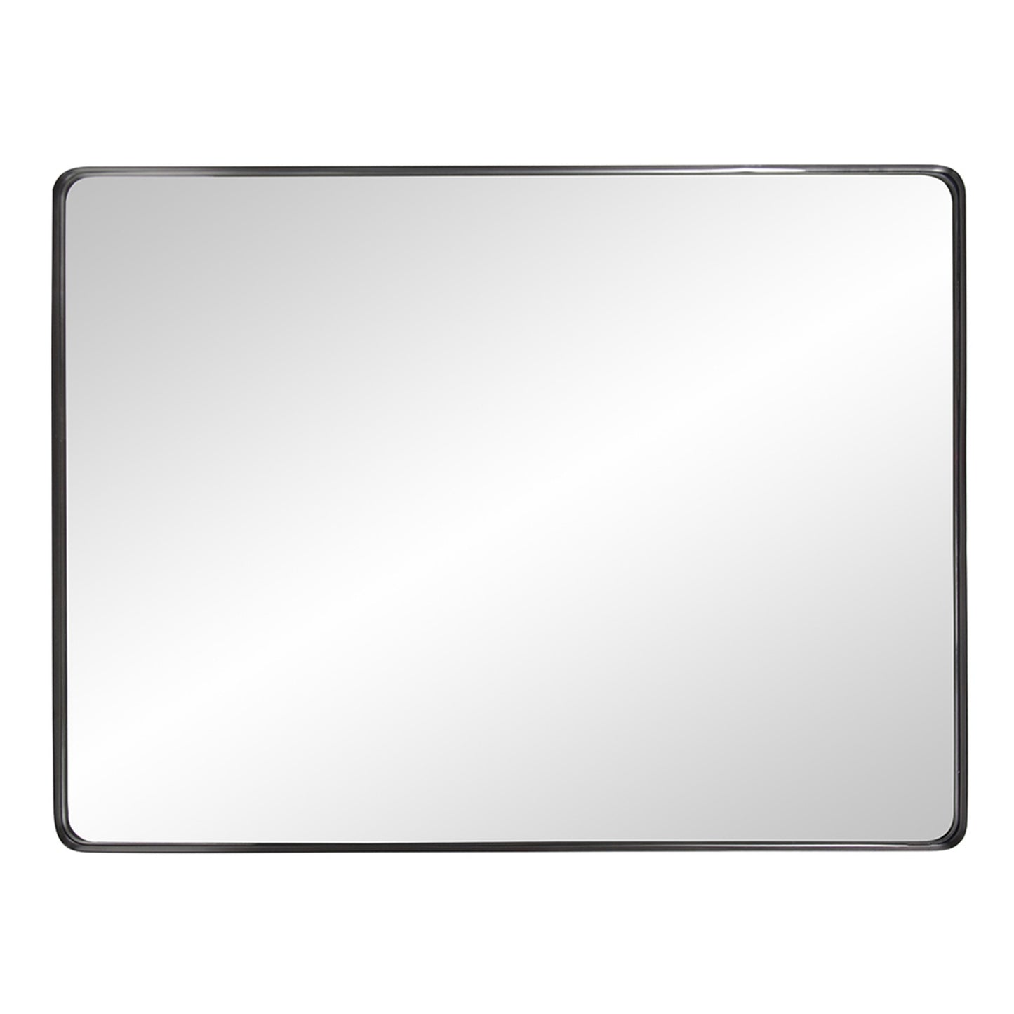 Black Metal Framed Accent Mirror