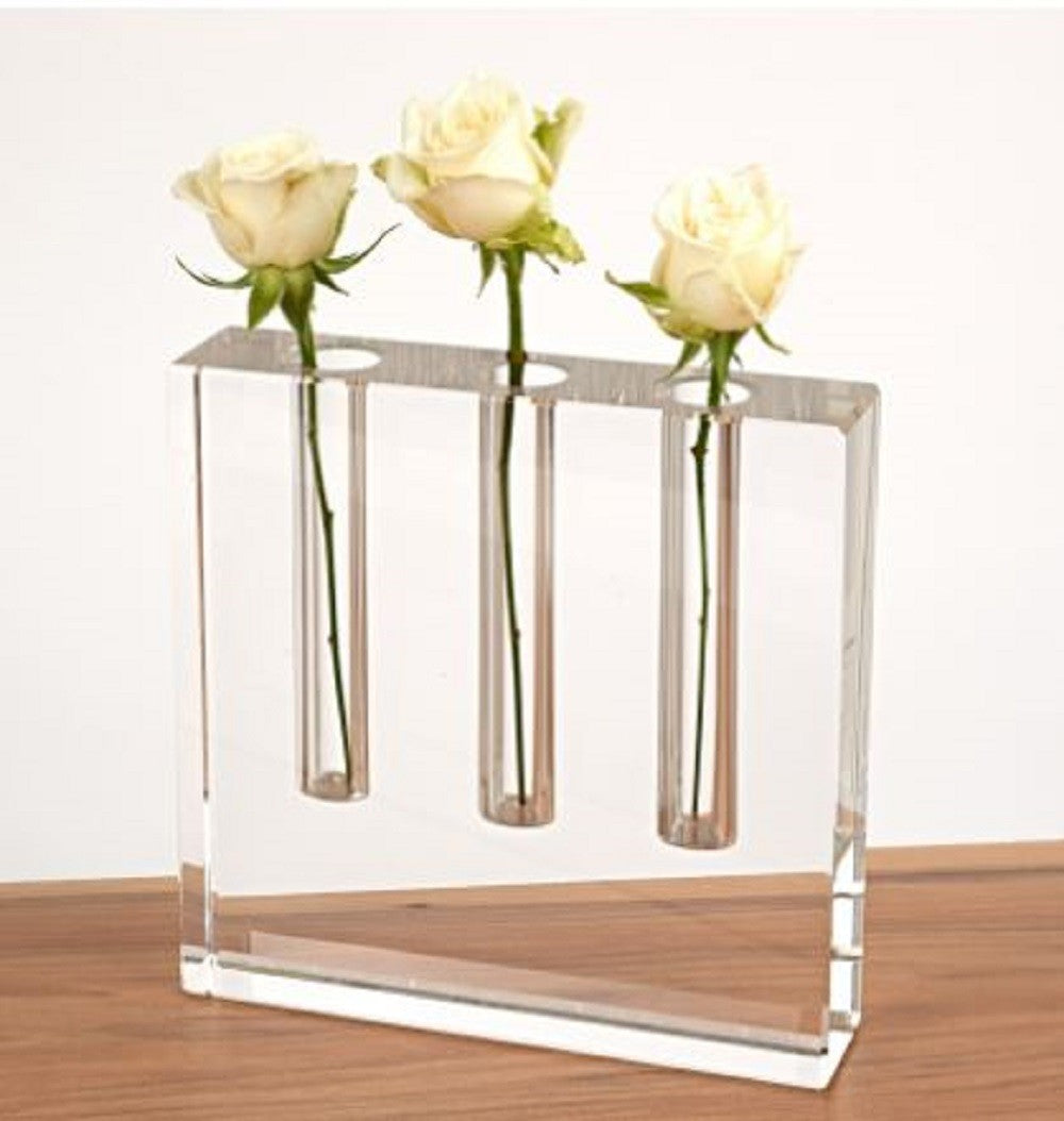 Clear Crystal Clear Square Table Vase