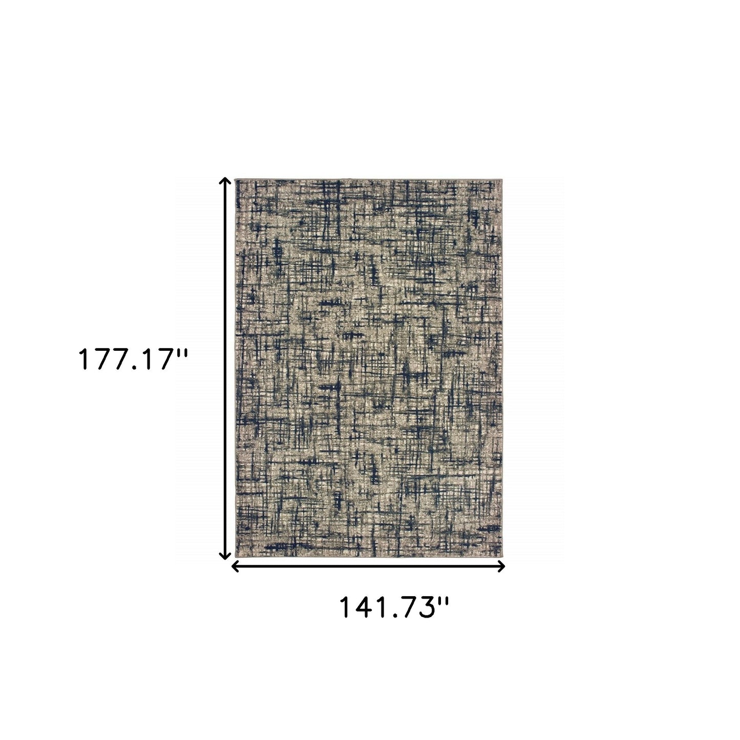 12 x 15 Blue & Gray Rug