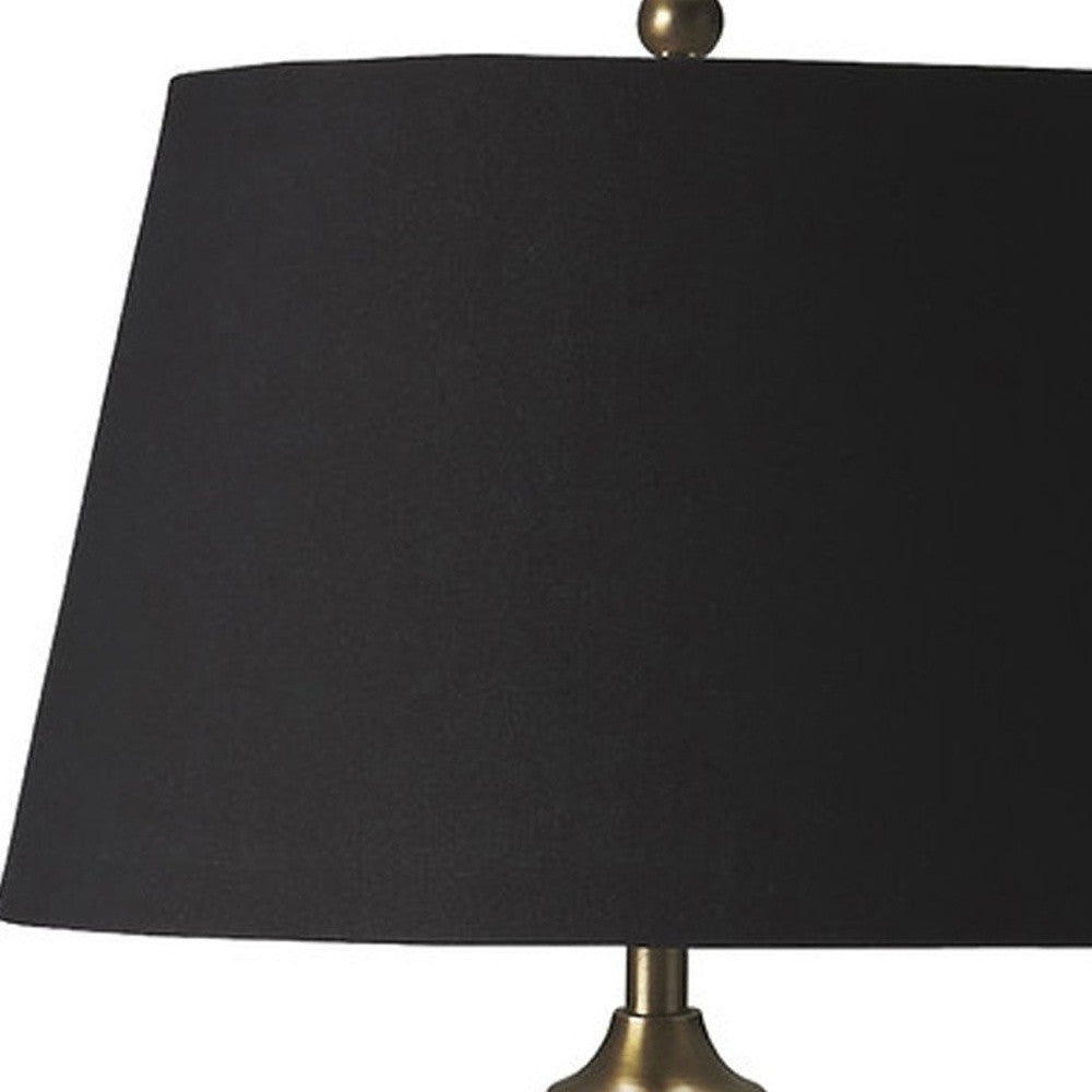 Brass Standard Table Lamp w/ Shade