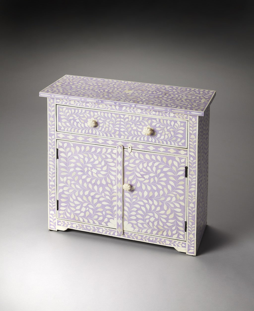 Grey Faux Marble Solid Wood 6-Drawer Double Dresser