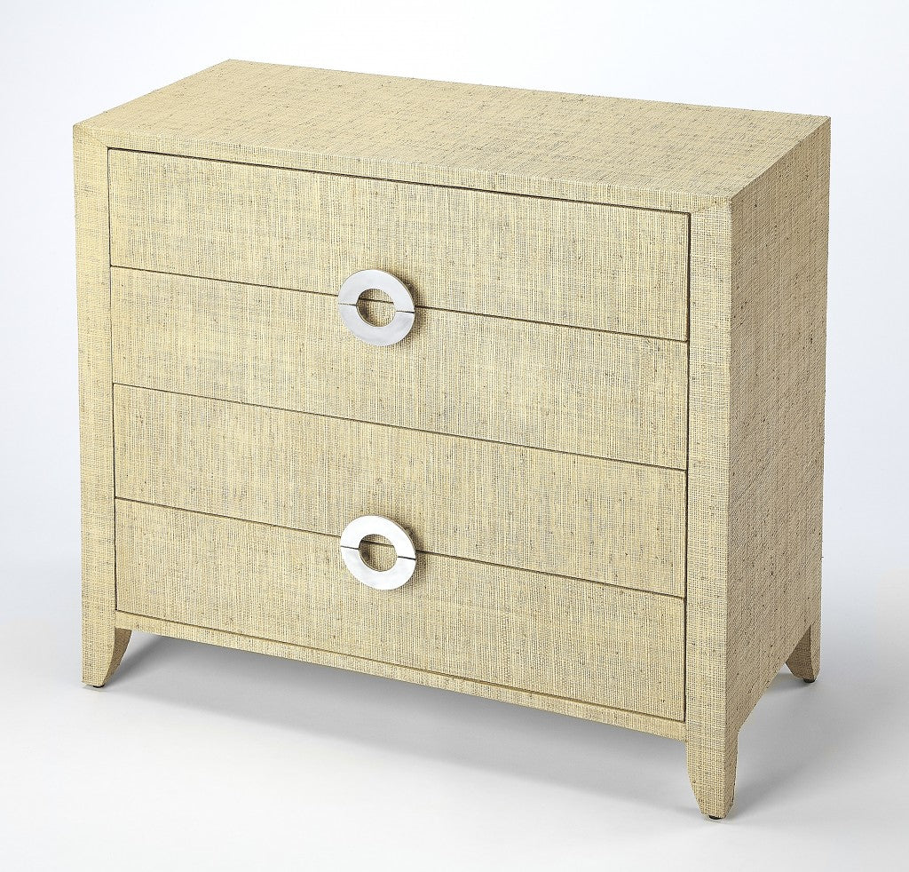 Champagne Wood 6-Drawer Double Dresser