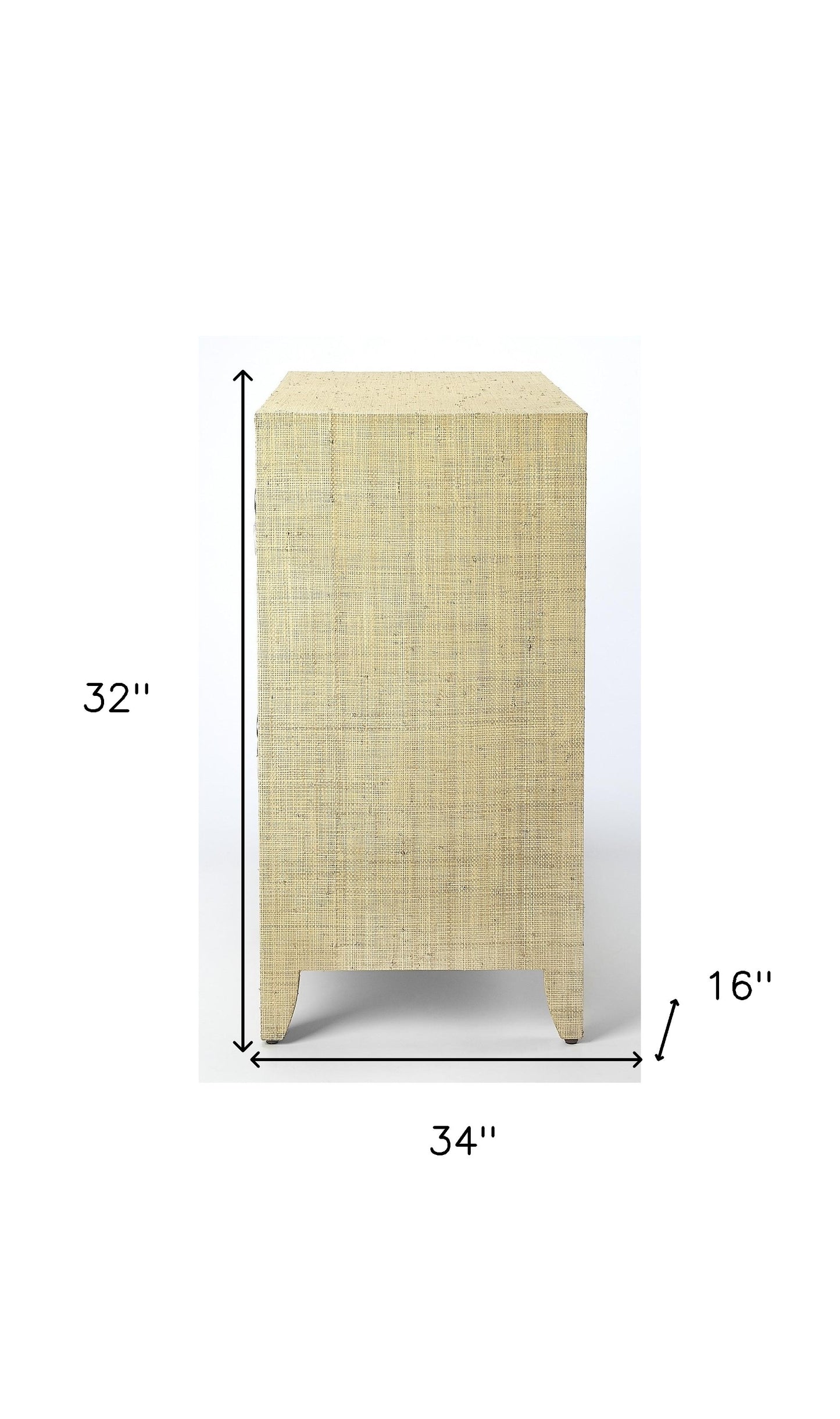 Champagne Wood 6-Drawer Double Dresser