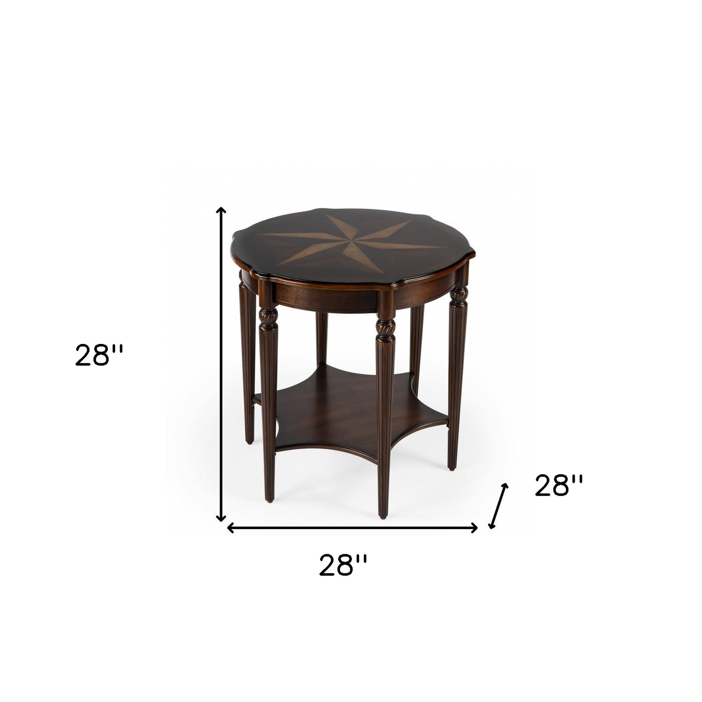 Brown Round Coffee Table