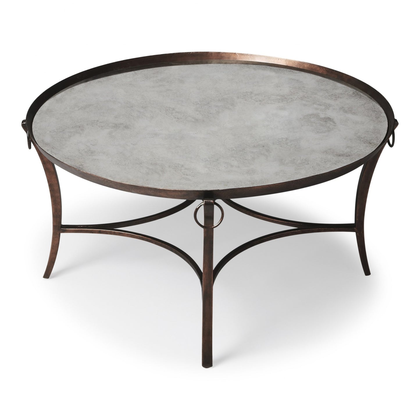 Metal & Mirrored Coffee Table