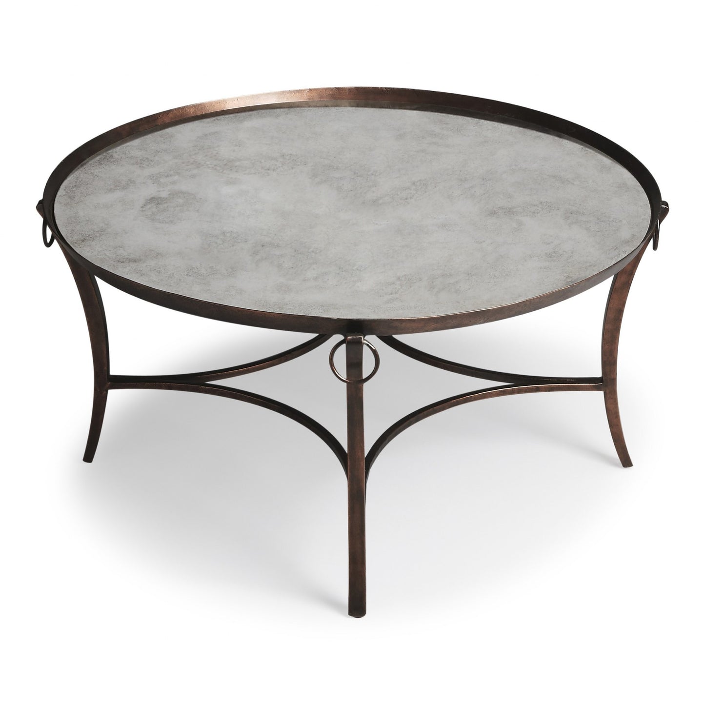 Metal & Mirrored Coffee Table