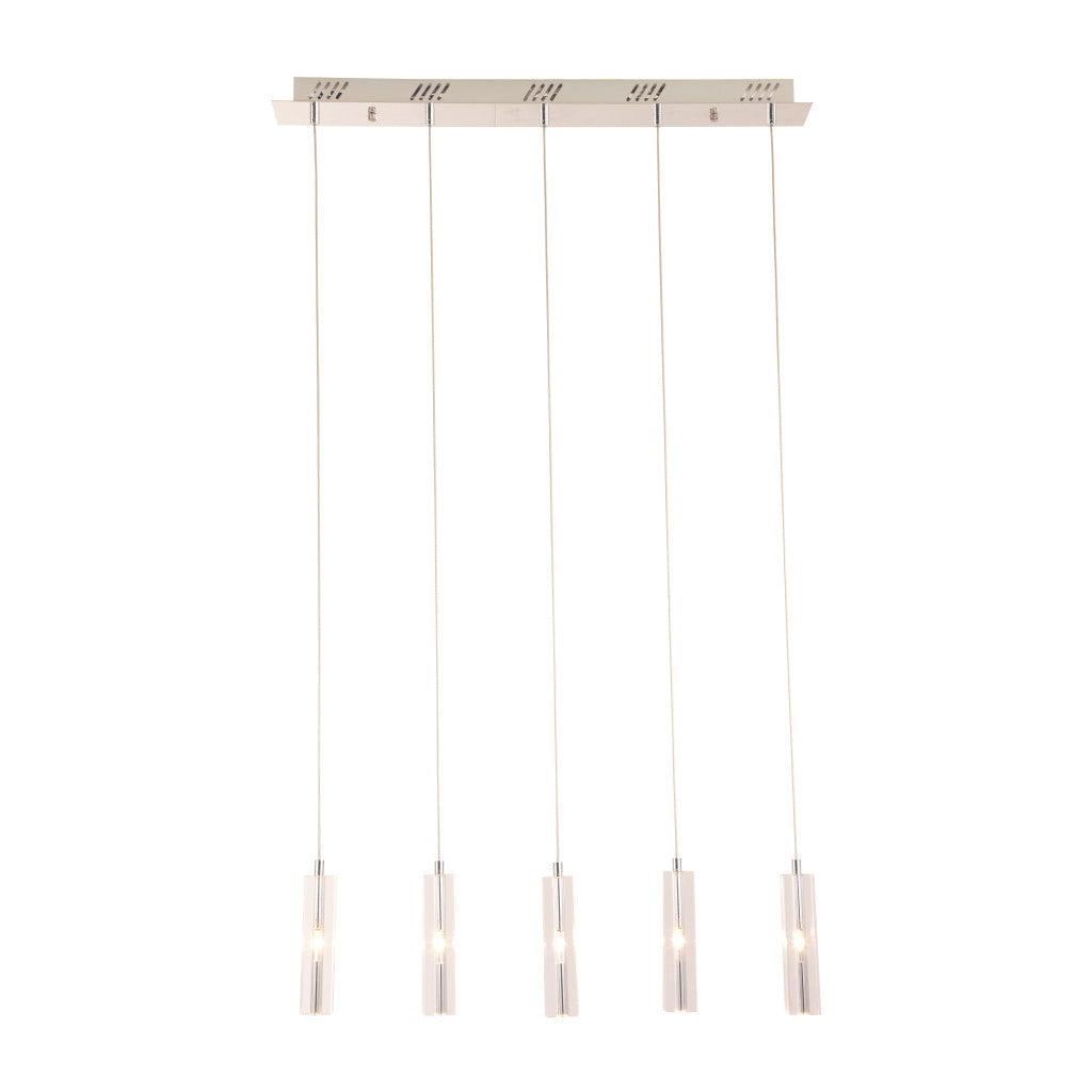 Stark 5 Bulb Clear Ceiling Lamp