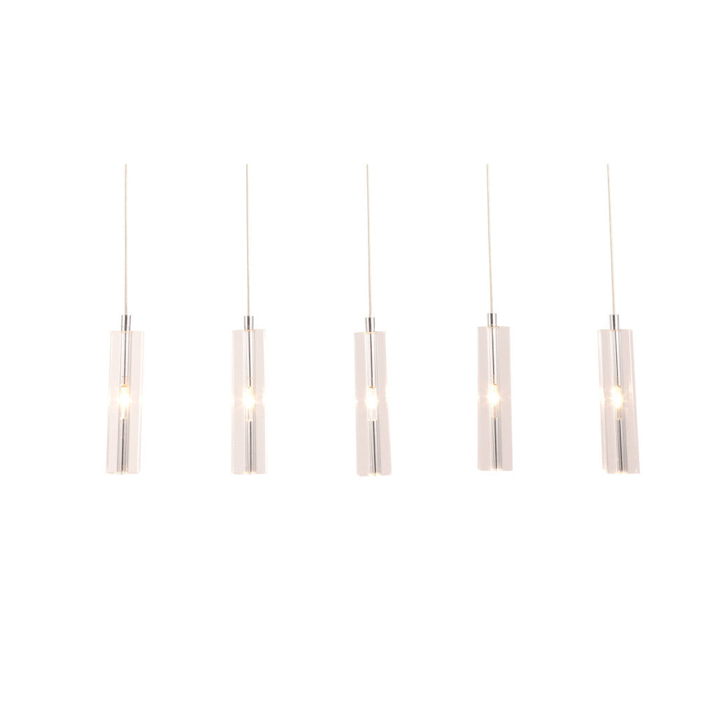 Stark 5 Bulb Clear Ceiling Lamp