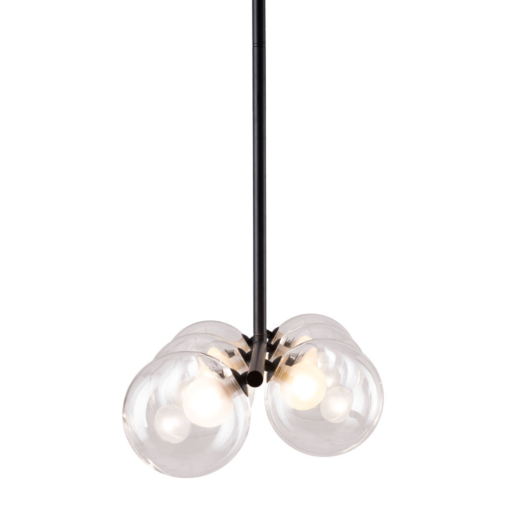 Black Kitchen Island 6 Light Ceiling Light