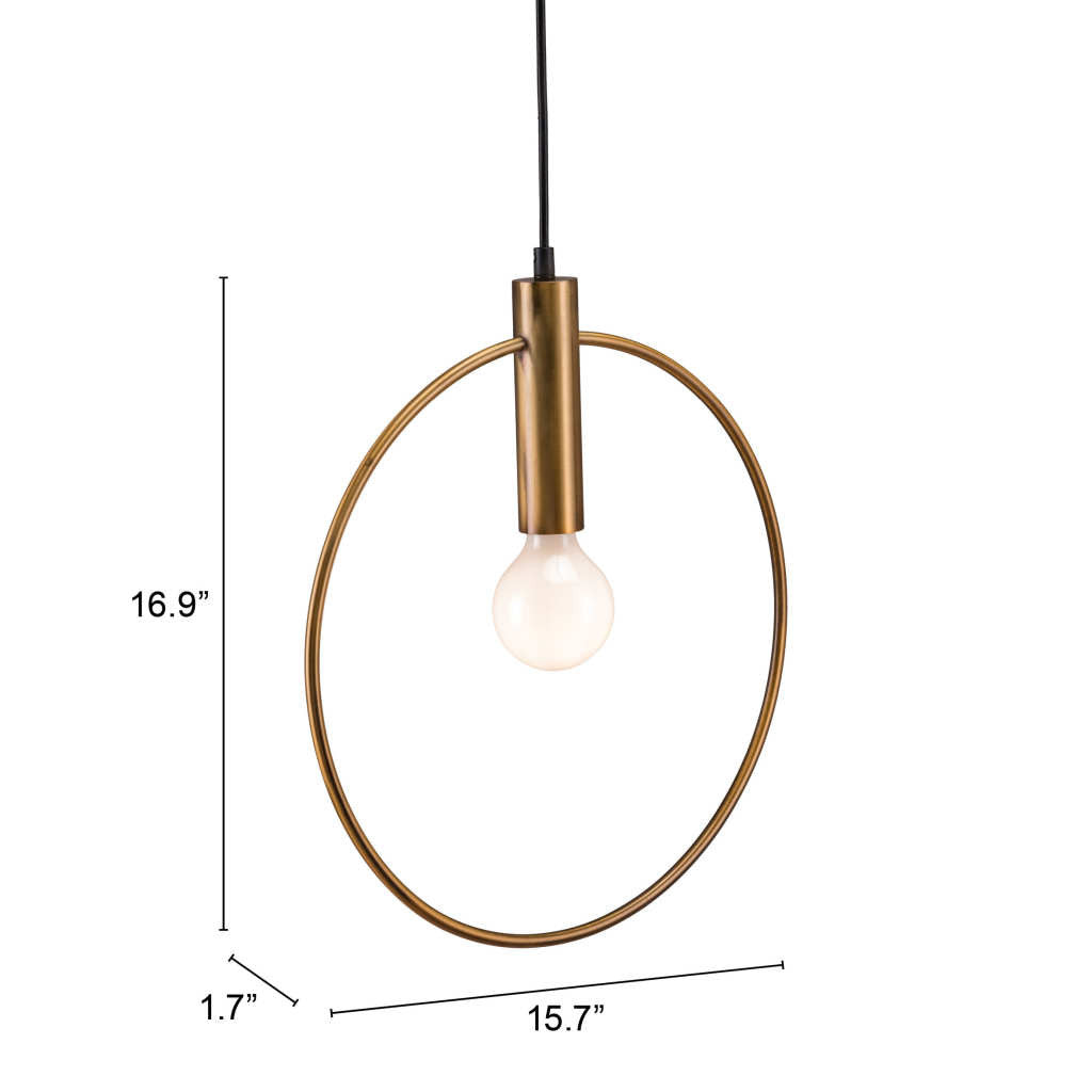 Gold Ring Dimmable Chandelier