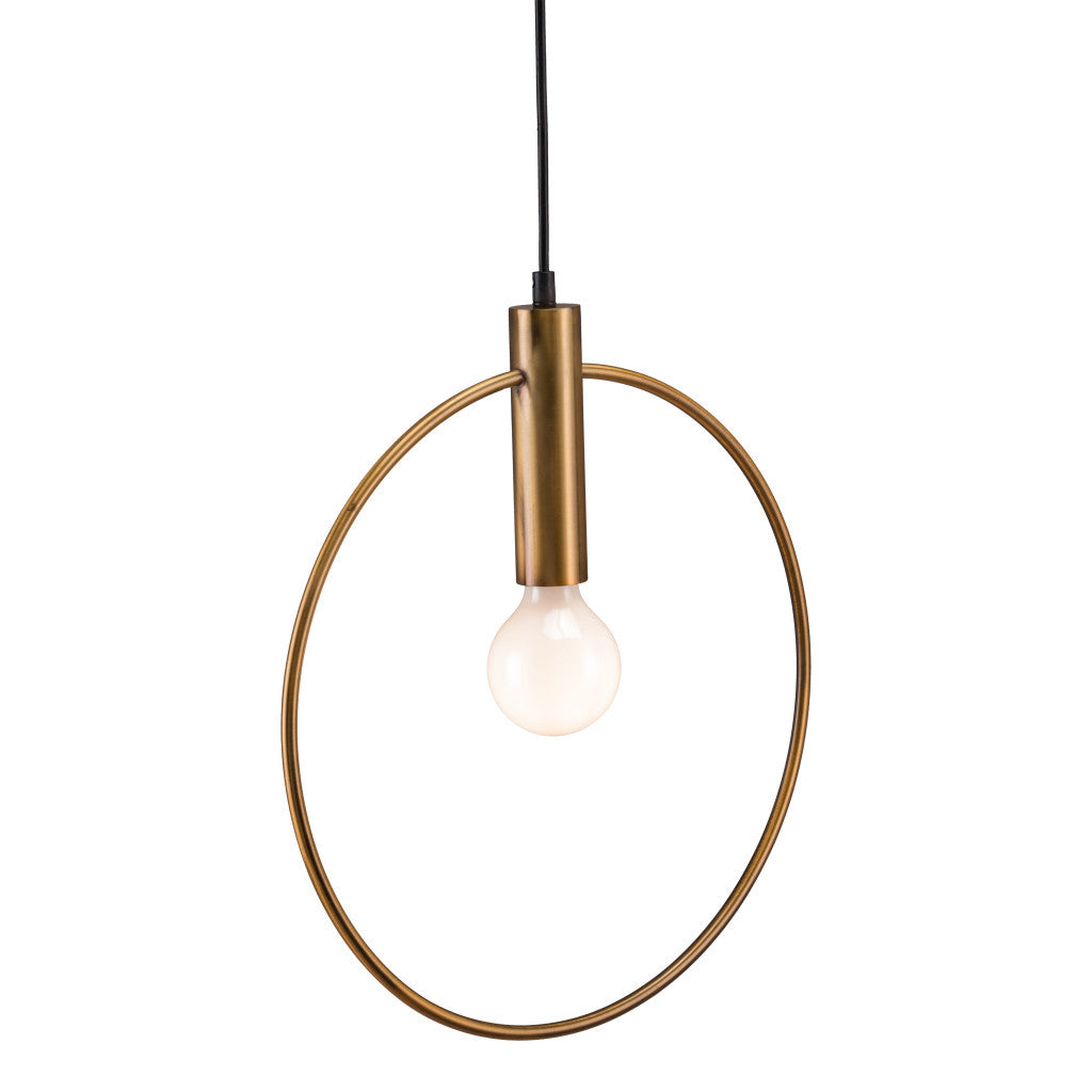 Gold Ring Dimmable Chandelier