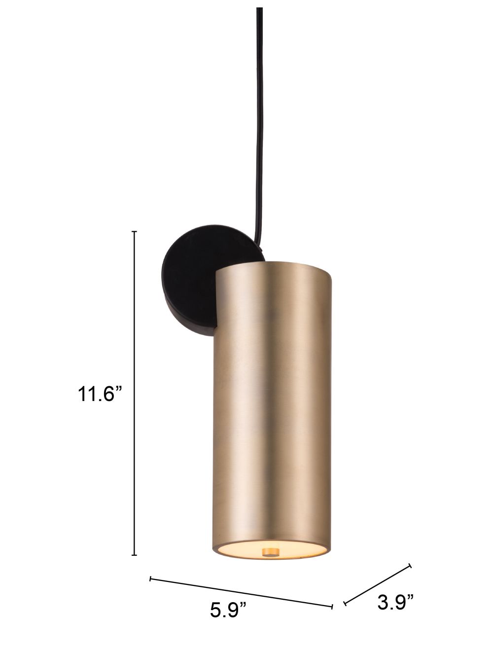 Gold Deco Ceiling Lamp