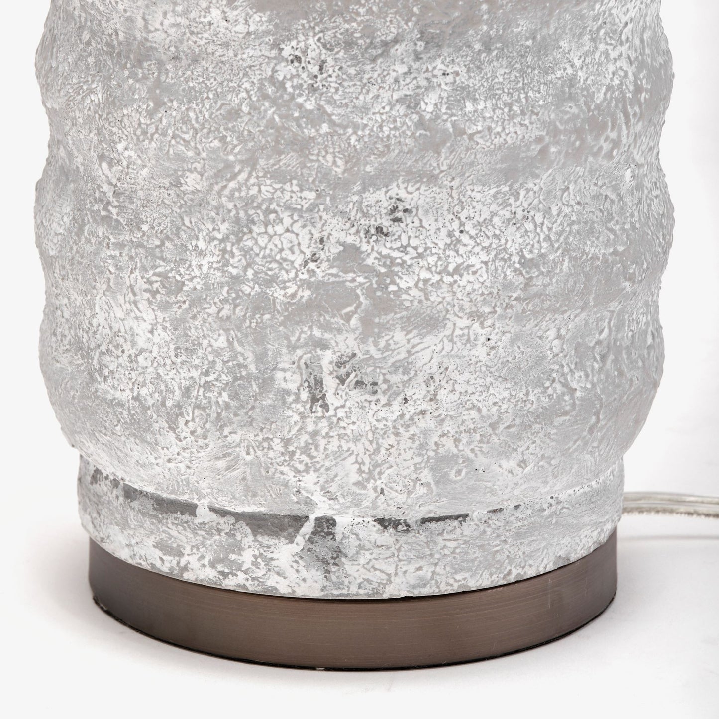 Gray Lamp Base w/ Beige Shade