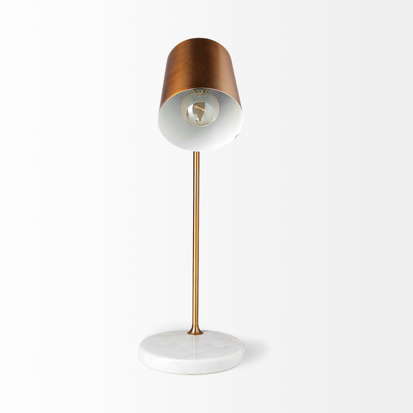 White Lamp Base w/ Shade