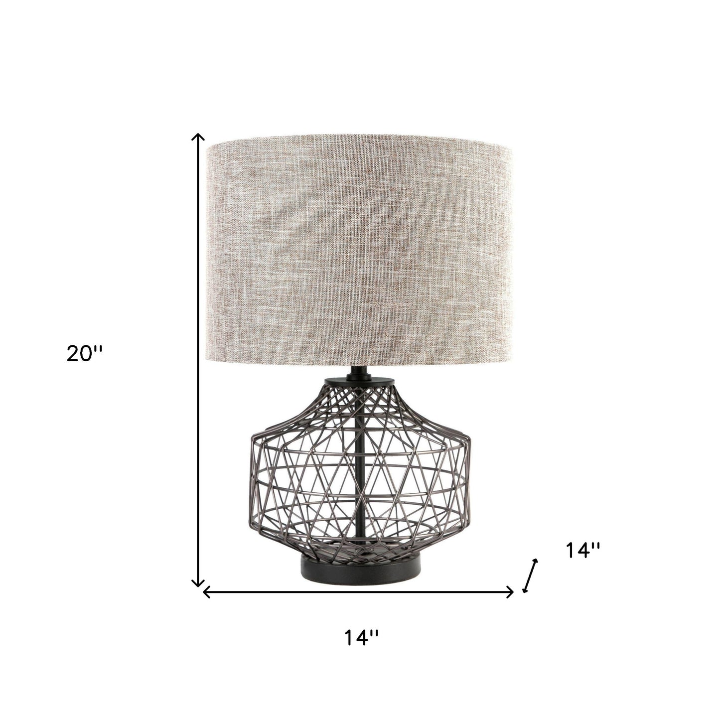 Black Lamp Base w/ Shade