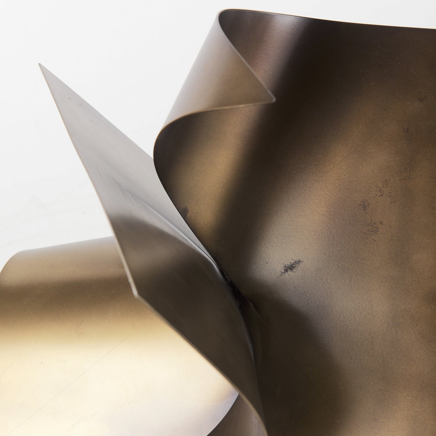 Contempo Antiqued Gold Abstract Sculpture