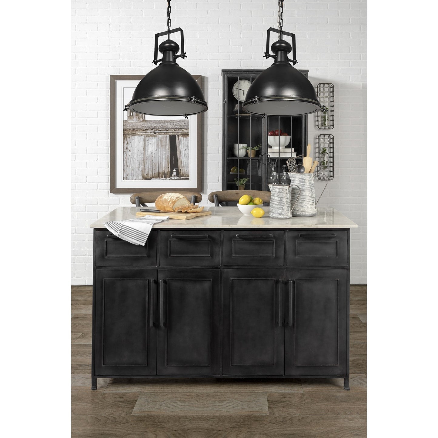 Industrial Black Hanging Pendant Light