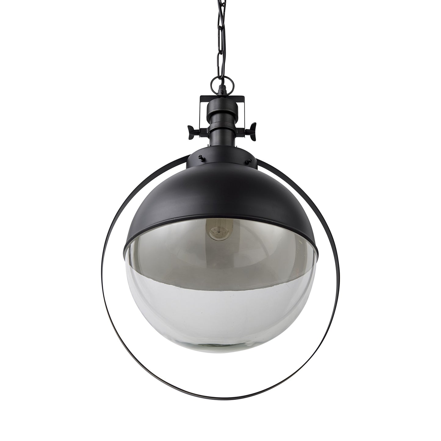 Black Sphere Pendant Hanging Light