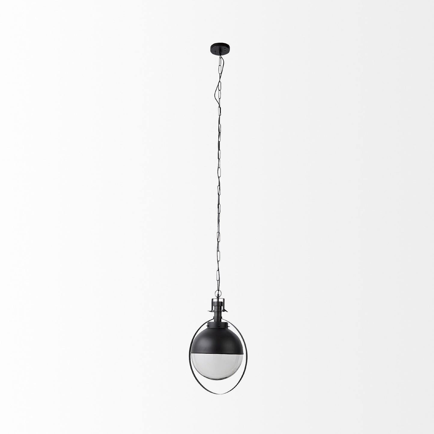 Black Sphere Pendant Hanging Light
