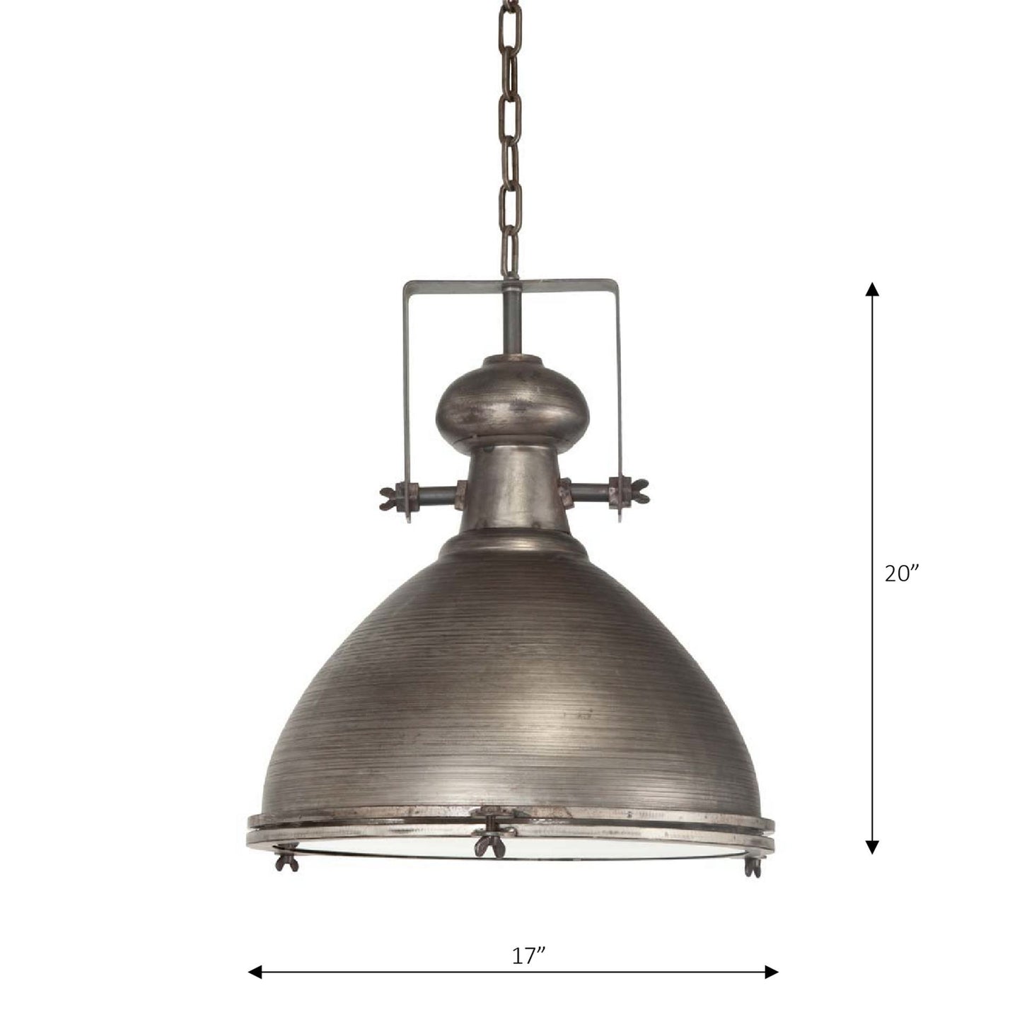 Industrial Gray Hanging Pendant Light