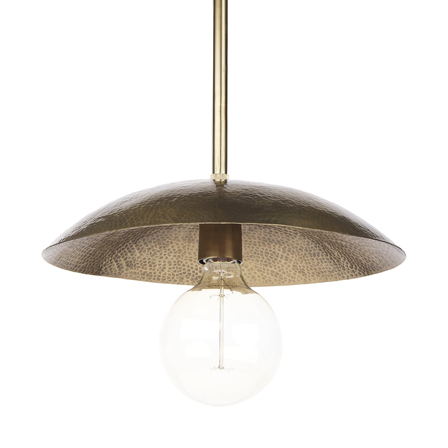 Hammered Gold Hanging Pendant Light