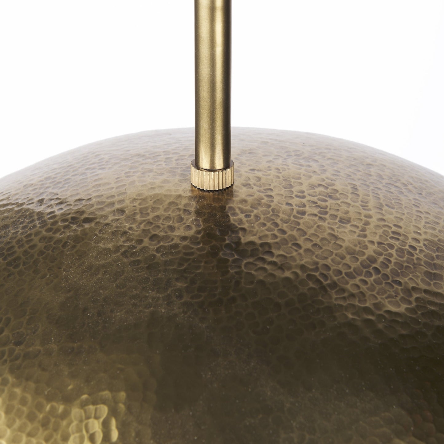 Hammered Gold Hanging Pendant Light
