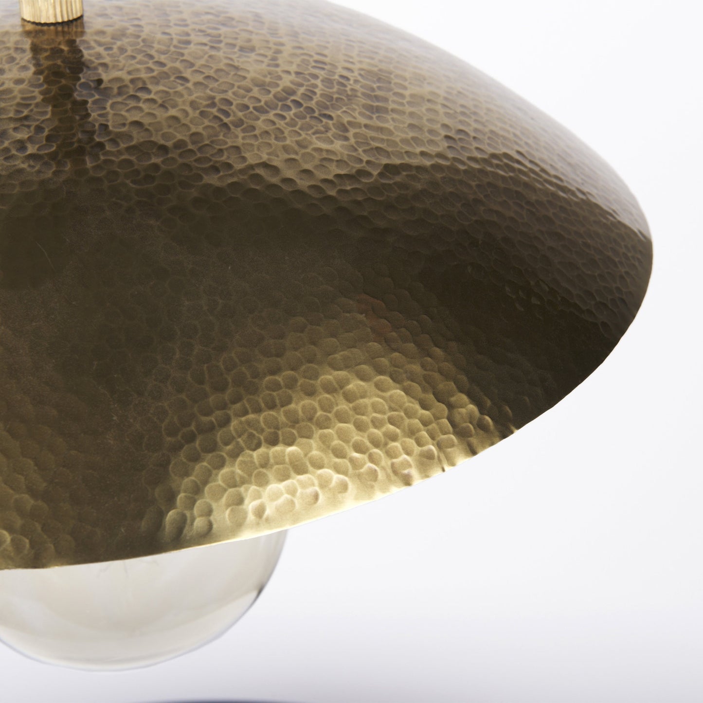 Hammered Gold Hanging Pendant Light