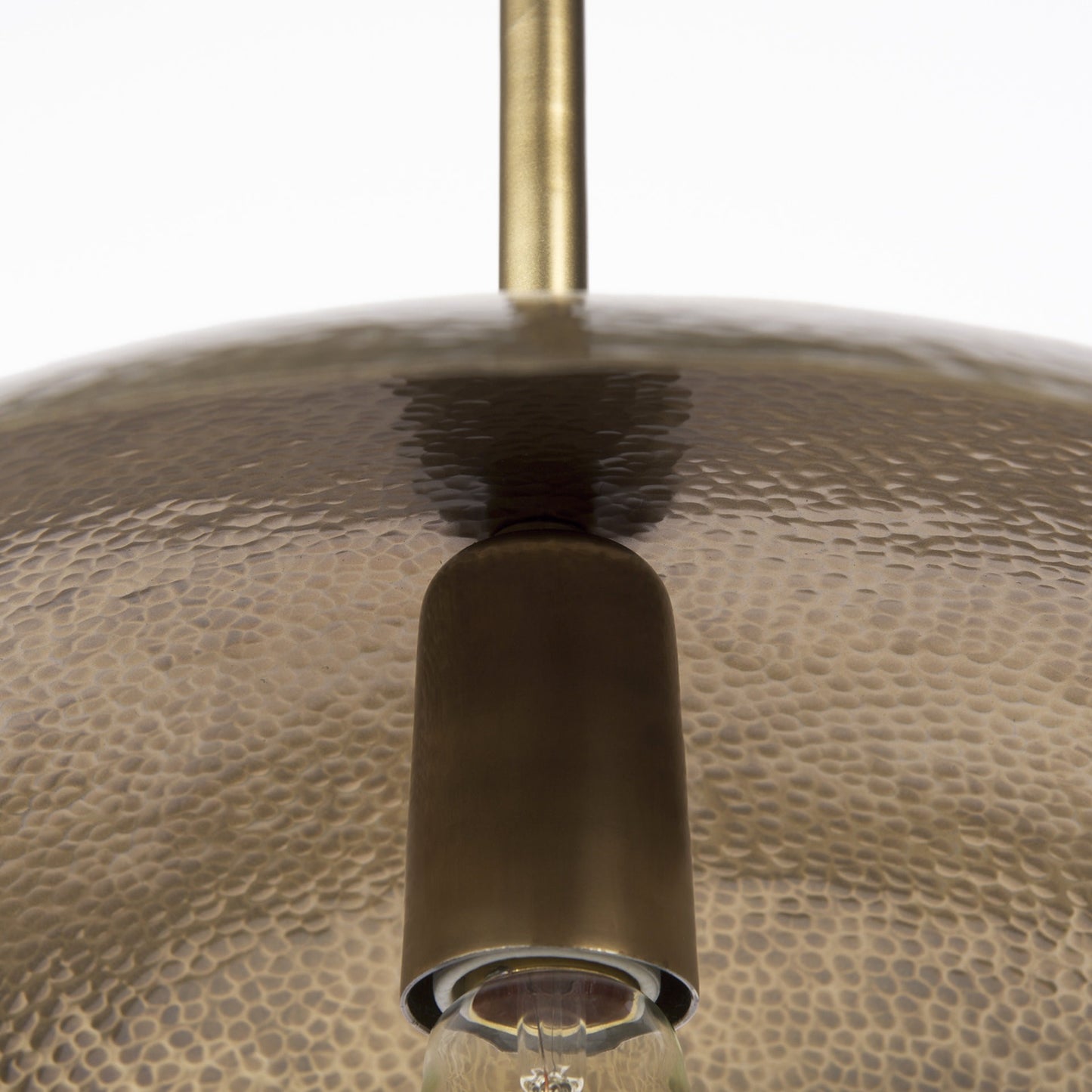 Hammered Gold Hanging Pendant Light