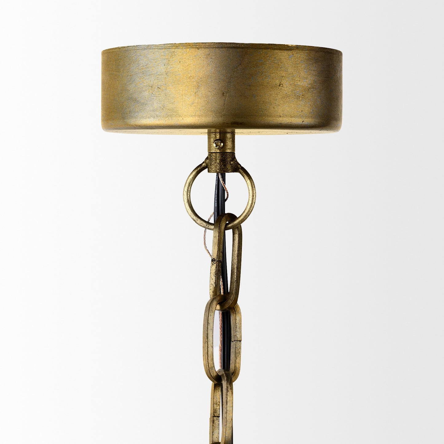Gold Toned Dome Hanging Pendant Light