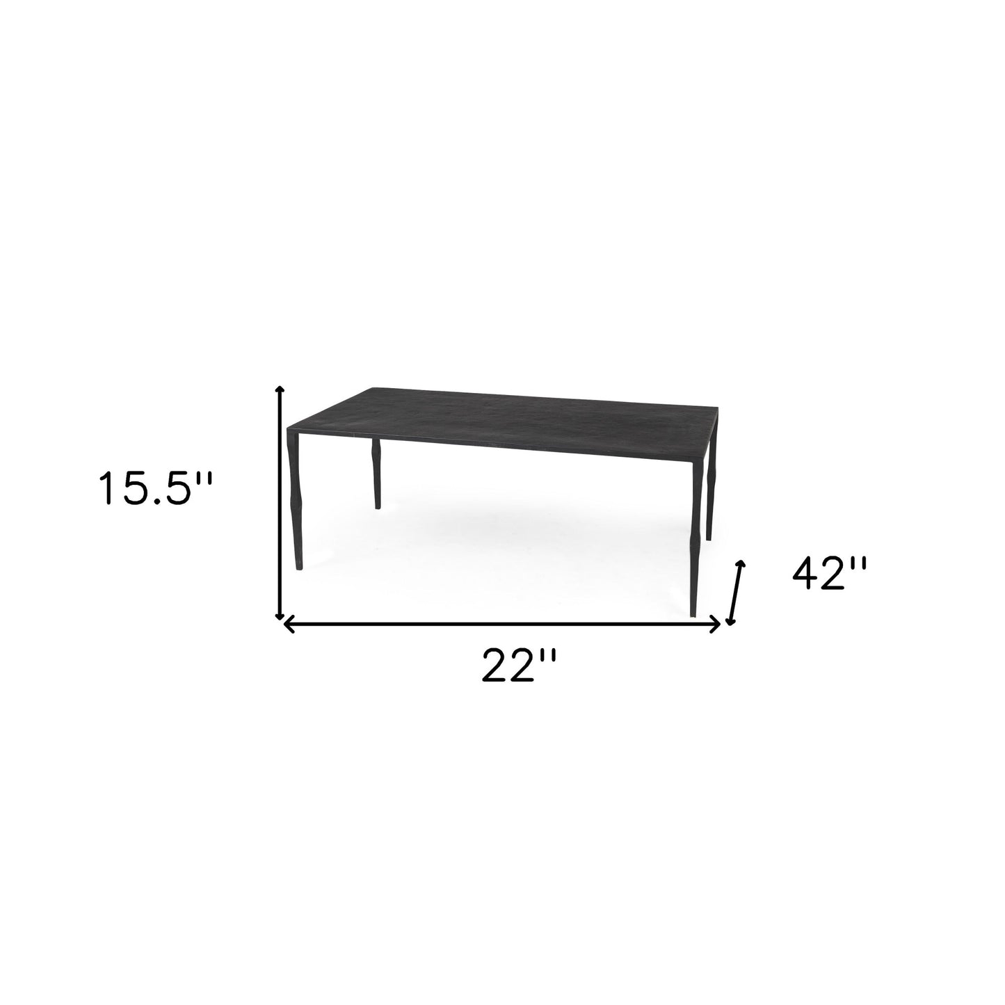 Minimal Black Iron Coffee Table