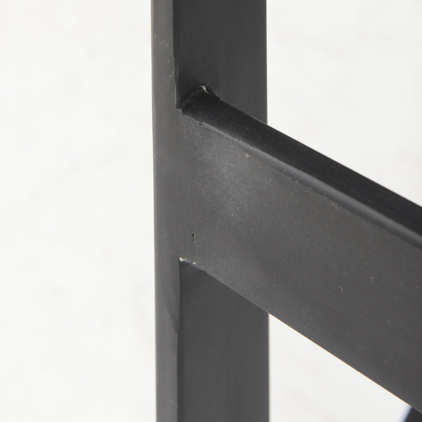 Black Solid & Manufactured Wood Backless Bar Height Bar Chair