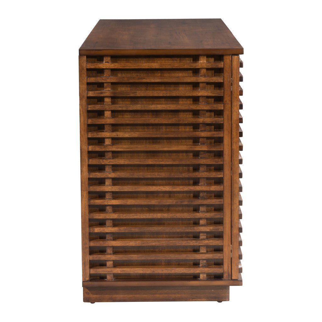 Slats Brown Media Console