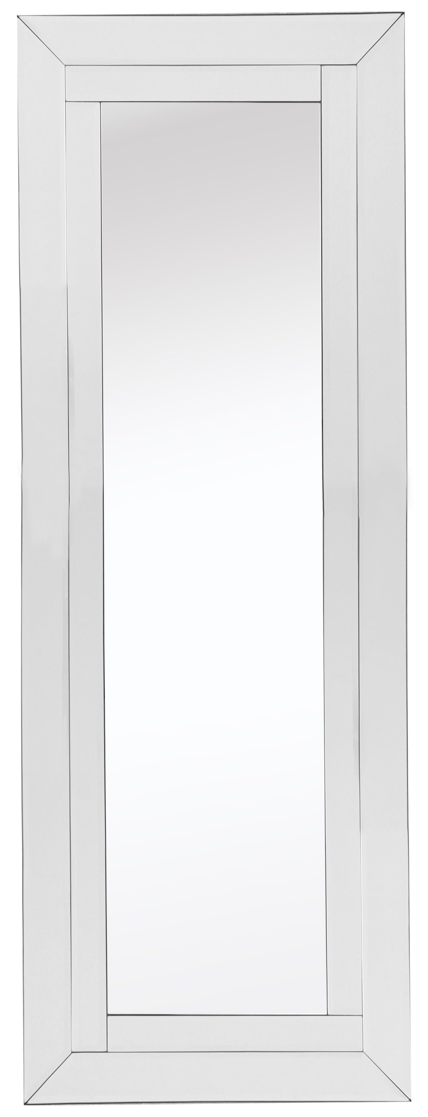 Clear Glass Framed Full Length Hanging Mirror