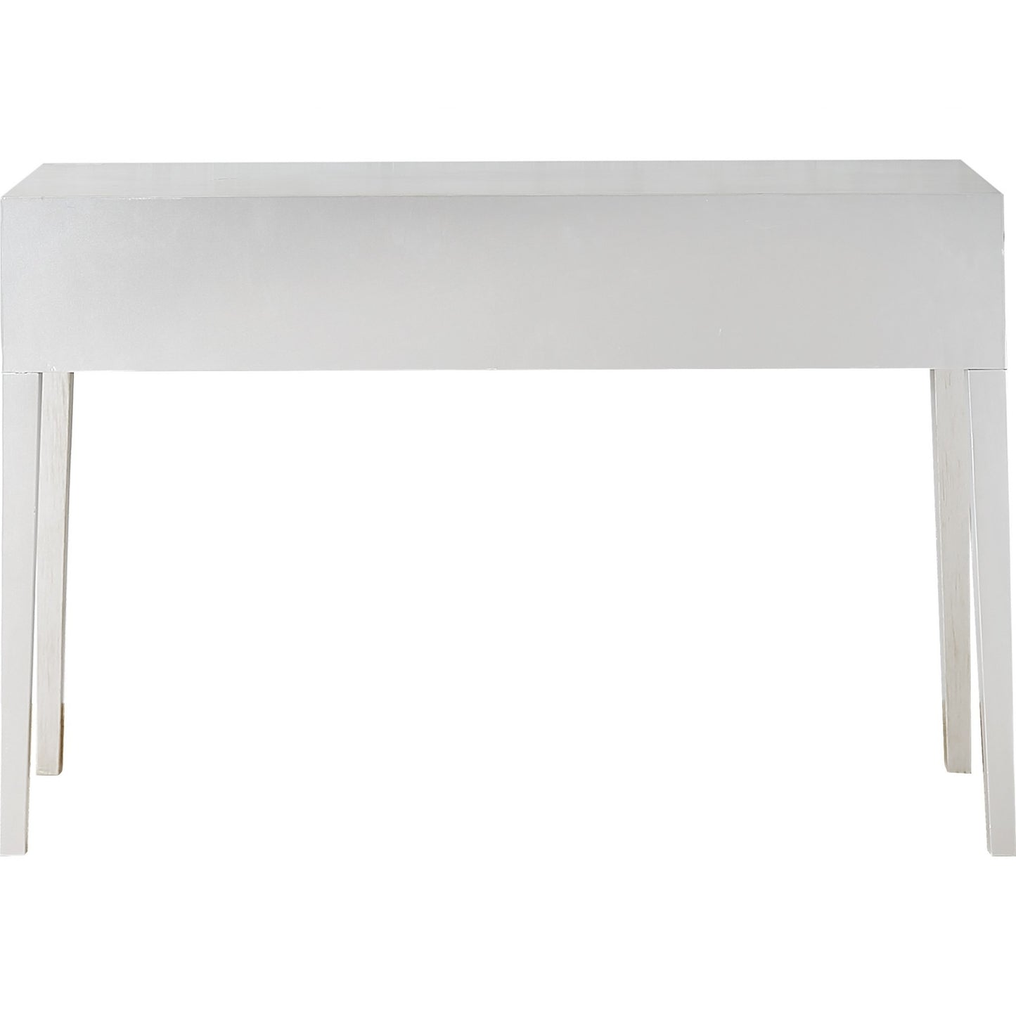 Silver Mirrored Glass Console Table