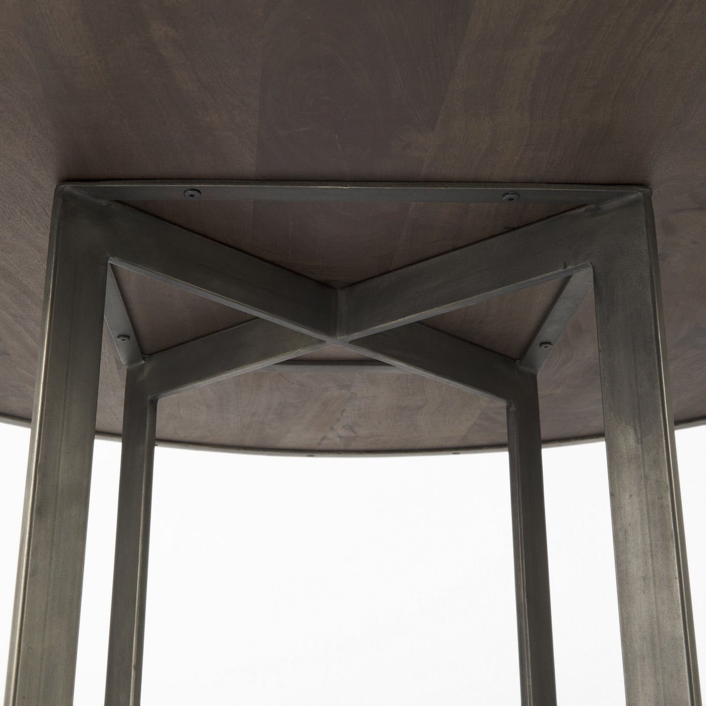 Brown And Gray Sled Base Dining Table