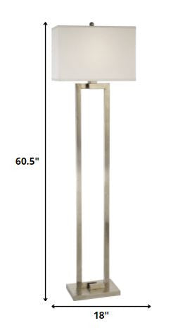 Nickel Floor Lamp w/ Shade