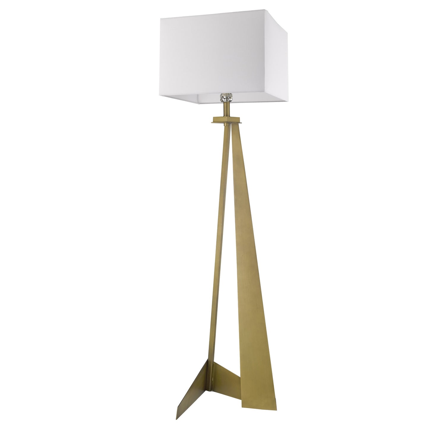 Brass Floor Lamp w/ Shade